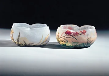 Zwei Schalen von Daum, Nancy, Frankreich, 1900-6